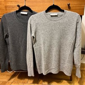 Set of 2 - Everlane Cashmere Crewneck Sweaters